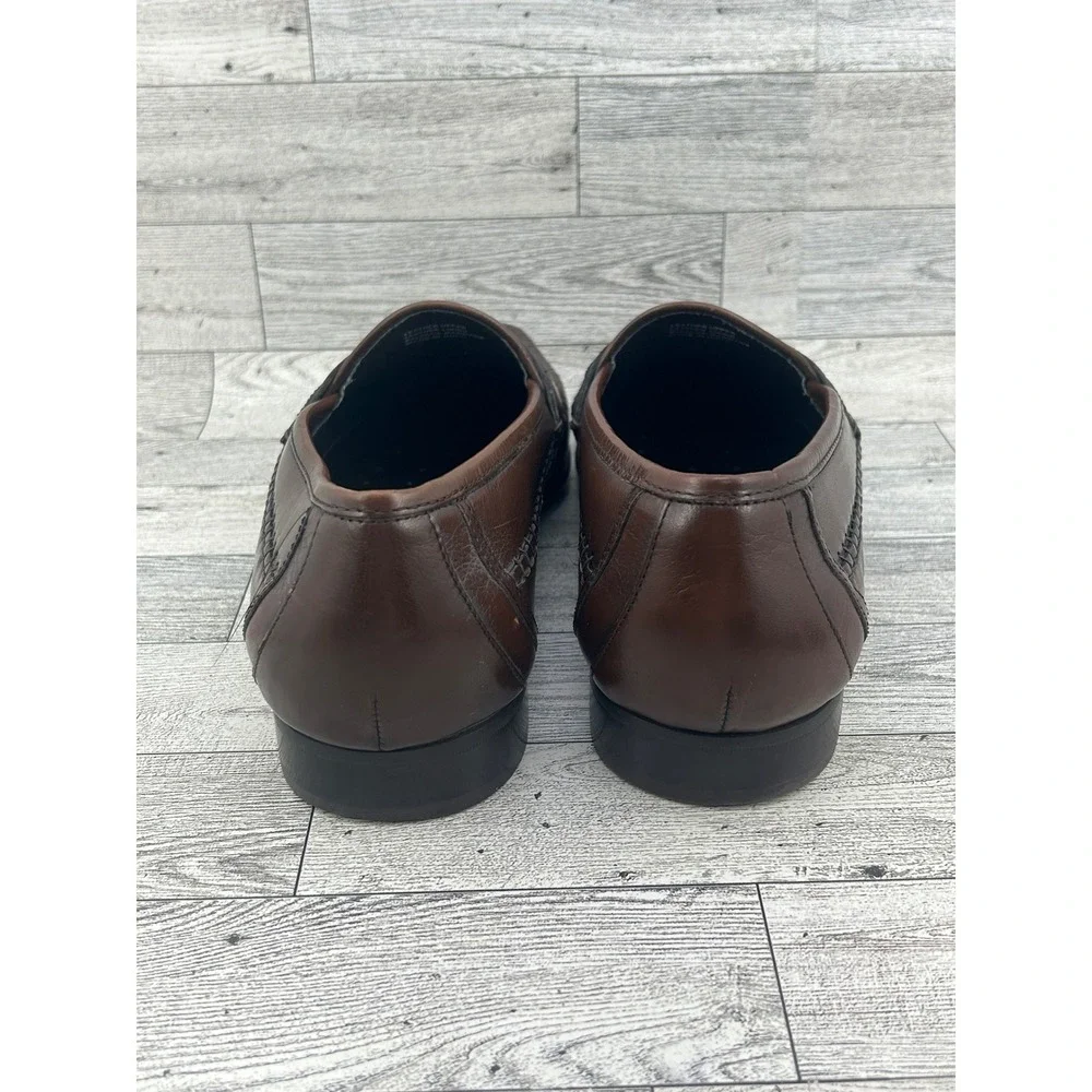 Florsheim Men 11661‎ 200 Brown Leather Tassel Loafer Shoes Size 9 EEE Extra Wide